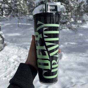 NWT Starbucks x Wicked Defy Gravity Glow-in-the-Dark Cold Cup 24oz